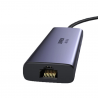 Мултифункционален адаптер 6в1 UGREEN CM512, USB-C, 3x USB-A 3.0, HDMI, RJ45 LAN, USB-C PD, 4K@30Hz, Сив