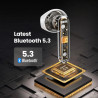 Căști fără fir UGREEN HiTune H5 TWS WS201, 6 ore, reducere activă a zgomotului (ANC), IPX5, comandă tactilă, Bluetooth 5.3, alb