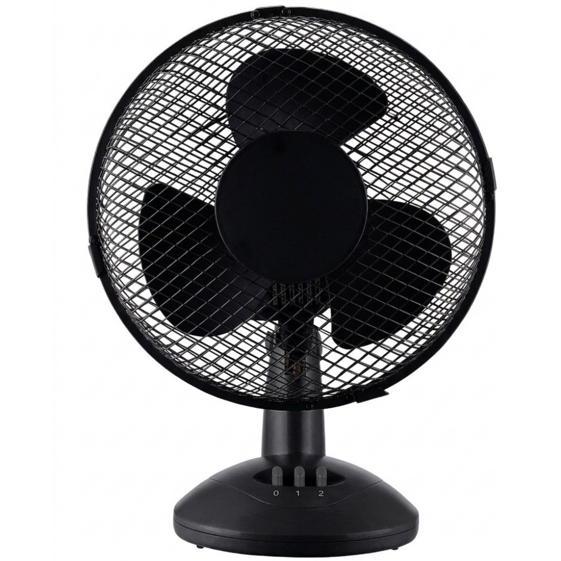 Ventilator de birou Rosberg R51760B9, 19 W, 23 cm, 2 viteze, Negru