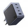 UGREEN GaN X565 töltő, PD 3.0 100 W, 3xUSB-C/1xUSB-A, GaN technológia, szürke