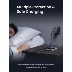 Φορτιστής UGREEN GaN X565, PD 3.0 100W, 3xUSB-C/1xUSB-A, τεχνολογία GaN, ,  Γκρι