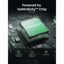 UGREEN GaN X565 töltő, PD 3.0 100 W, 3xUSB-C/1xUSB-A, GaN technológia, szürke