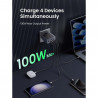 Încărcător UGREEN GaN X565, PD 3.0 100 W, 3xUSB-C/1xUSB-A, tehnologie GaN, ,  Gri