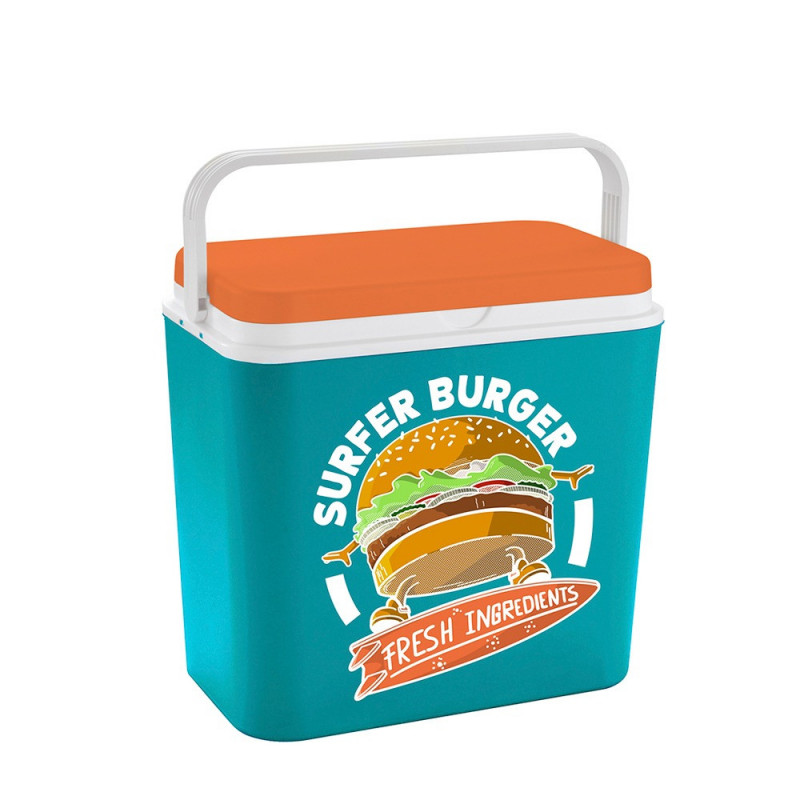 Ψυκτική θήκη ATLANTIC Burger, 24 λίτρα, Παθητική ψύξη, Χωρίς BPA, Πολύχρωμη