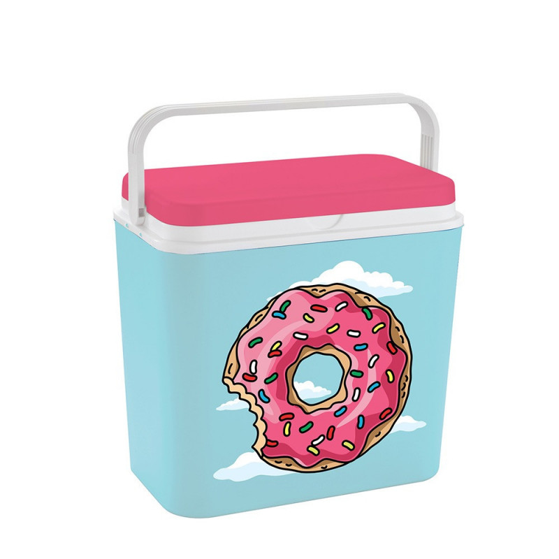 Хладилна кутия ATLANTIC Donut, 24 литра, Пасивна, Охлаждане, Без BPA, Многоцветен