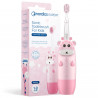 Nordics CA910 Children's Sonic Toothbrush (Giraffe), 4 Modes, Gentle Pulsation, Timer, Zone Reminder, Memory, USB-C, Pink