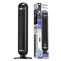 Ανεμιστήρας πύργου Dreo Tower Fan 413S, 35 W, 92 cm, 1961 m³/h, 8 ταχύτητες, 4 λειτουργίες, ταλάντωση, εφαρμογή για κινητά, φωνητικές εντολές, μαύρο