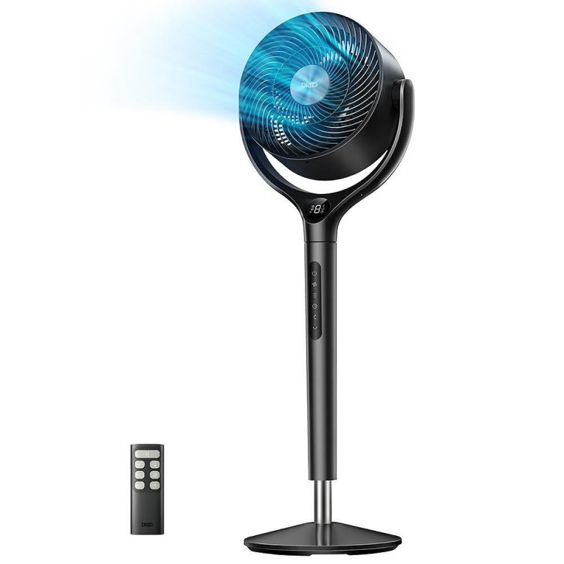 Dreo TurboPoly™ Fan 362 ventilátor, 36 W, 3 üzemmód, 9 sebességfokozat, 120°-os 3D-s lengés, HyperSilent, fekete