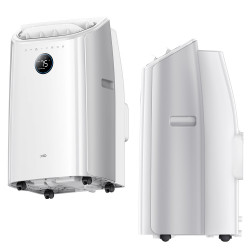Мобилен климатик Dreo 515S, 1500W, 20-30 м2, 12000 BTU, Охлаждане, Вентилатор, Изсушаване, Гласови команди, LED, Бял