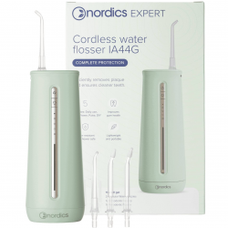 Nordics IA44G Dental Water Flosser, 230 ml, IPX8, 5 modes, 5 spray settings, USB-C, Green