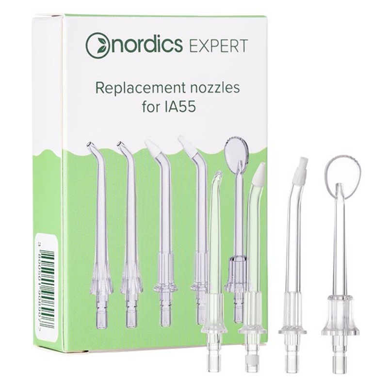 Set 5 duze pentru irigator dentar Nordics IA55O, Igiena orala completa si precisa, Transparent