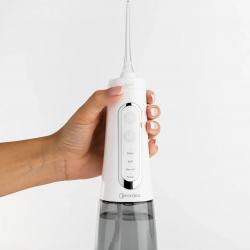 Nordics Expert EA139W Oral Irrigator, 300 ml, 5 modes, 5 air jets, IPX7, 360° nozzle, USB-C, White
