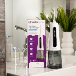 Nordics Expert EA139B fogsugárzó, 300 ml, 5 üzemmód, 5 légsugár, IPX7, 360°-os fúvóka, USB-C, fekete