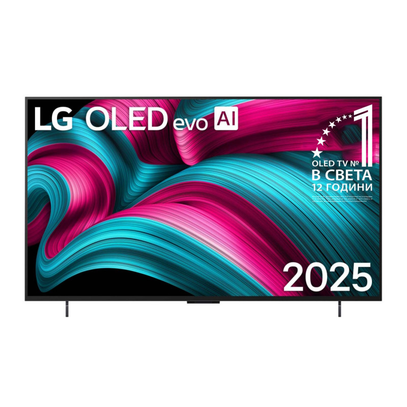 Телевизор LG OLED42C51LA, 4K UltraHD 3840 x 2160, 42", Клас G, OLED, Smart TV, Dolby Vision, AI Upscaling, webOS, Черен