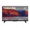 Телевизор Toshiba 40LA2363DG, 40'', 100 см, 1920X1080 FULL HD, Клас E, Smart TV, DLED, Wi-Fi, Bluetooth, Android 11, Черен