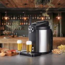 CASO BeerMaster hűtött söradagoló, 5 l, fekete/ezüst