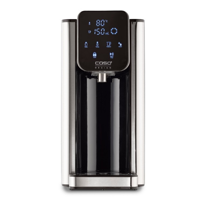 Caso HW 660 1879 Hot Water Dispenser, 2600W, 2.7 L, 7 temperature settings, 40–100°C, Touch controls, Filter, Black/Stainless Steel