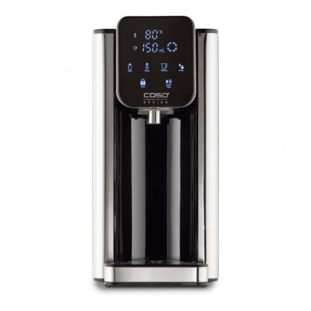 Диспенсър за гореща вода Caso HW 660 1879, 2600W, 2.7 л, 7 темп настройки, 40-100°C, Сензорно управление, Филтър, Черен/инокс