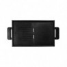 Електрически грил с подвижни плочи Gastroback Advanced Pro 42523, 2300W, 50х30 см, 90-240°C, Гладка/оребрена, Незалепваща, Тава за мазнина, Черен/инокс