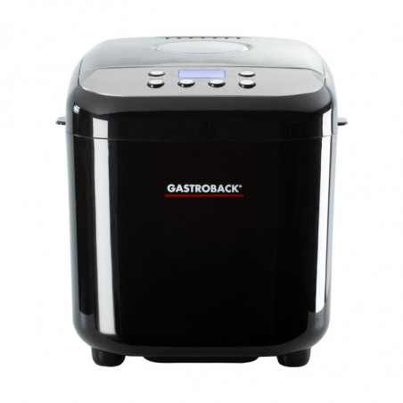 Mașină de pâine Gastroback Design Pro 42822, 500 W, 500-750-1000 g, 19 programe, vas antiaderent, 7 tipuri de pâine, 3 niveluri de coacere, negru