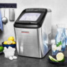 Παγομηχανή Gastroback Bartender Pro 41143, 145 W, 15 kg/24 ώρες, 2,8 λίτρα, 2 μεγέθη, R600a, LED, χωρίς CFC, ανοξείδωτο/μαύρο