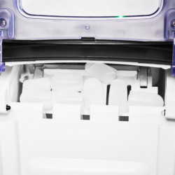 Ледогенератор Gastroback Bartender Pro 41143, 145W, 15 кг/24 ч, 2.8 л, 2 размера, R600a, LED, Без CFC, Инокс/черен