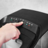 Mașină de gheață Gastroback Bartender Pro 41143, 145 W, 15 kg/24 ore, 2,8 l, 2 dimensiuni, R600a, LED, fără CFC, inox/negru