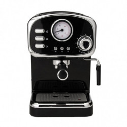 Mașină de espresso de design Gastroback Basic 42615, 1100 W, 15 bari, 1,25 l, încălzitor de cești, piese detașabile, port-filtru, negru