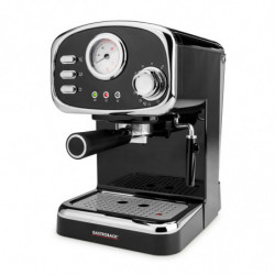 Gastroback Basic 42615 Designer Espresso Machine, 1100W, 15 bar, 1.25 L, Cup Warmer, Removable Parts, Portafilter, Black