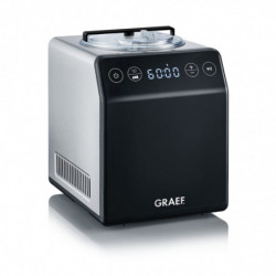 Машина за сладолед 2в1 Graef IM706, 180W, 2 л, 4 програми, От -18C до -35C, Сензорен дисплей, Черен