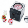 Graef IM706 2-in-1 Ice Cream Maker, 180W, 2 L, 4 Programs, -18°C to -35°C, Touchscreen Display, Black