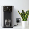 Aqua Optima Aurora AUR001 Hot and Cold Water Dispenser, Evolve+ Filter, Black/Stainless Steel
