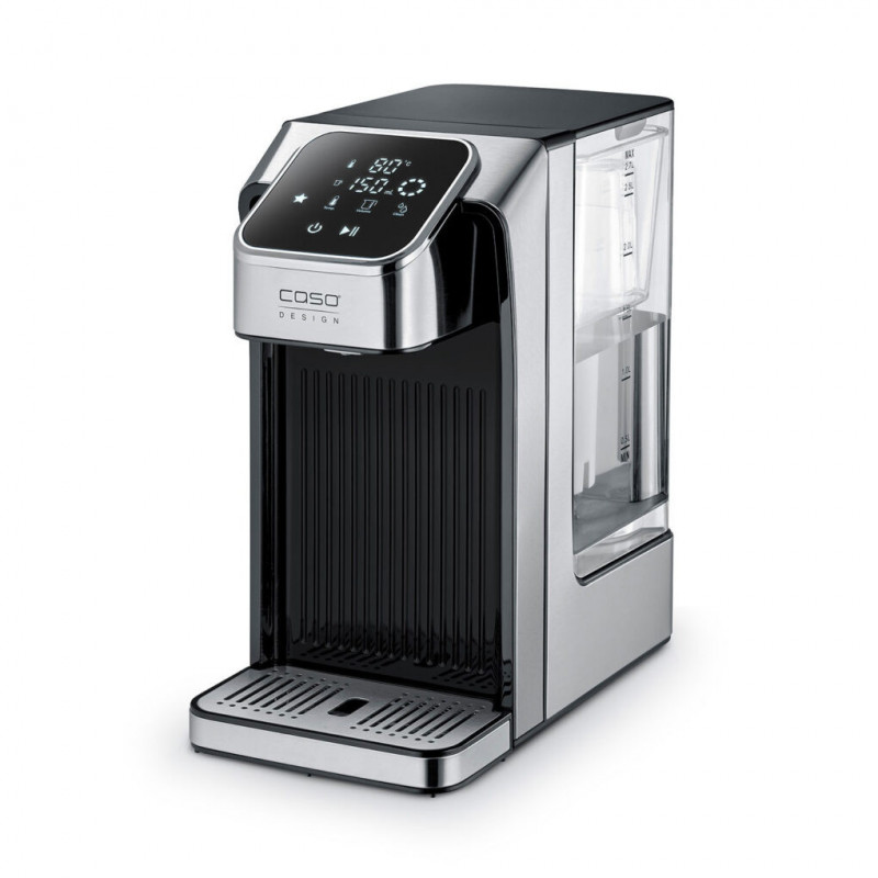 Θερμοσίφωνας Caso HW 770 Advanced, 2600 W, 2,7 λίτρα, 13 ρυθμίσεις θερμοκρασίας, 40-100 °C, μνήμη, οθόνη αφής, φίλτρο, μαύρο/ανοξείδωτο