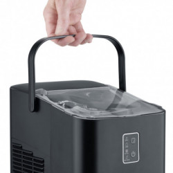 Παγομηχανή Caso IceChef Compact 3401, 120 W, 1 λίτρο, 12 κιλά/24 ώρες, 2 μεγέθη, Αυτοκαθαρισμός, Με συμπιεστή, Μαύρο ματ