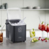 Mașină de gheață Caso IceChef Compact 3401, 120 W, 1 l, 12 kg/24 ore, 2 dimensiuni, Autocurățare, Cu compresor, Negru mat