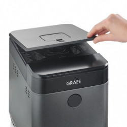 Φούρνος ψωμιού Graef BA806, 520 W, 500-750 γρ., 36 προγράμματα, Αντικολλητική επίστρωση, 3 επίπεδα, Χρονοδιακόπτης με λειτουργία καθυστερημένης εκκίνησης, Μαύρο