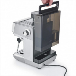 Espressor manual Caso EspressoGourmet&Grind, 1500 W, 20 bar, 1,8 l, Ulka, Spumare lapte, Cold Brew, Comanda tactila, Rasnita, Portafiltru, Otel inoxidabil
