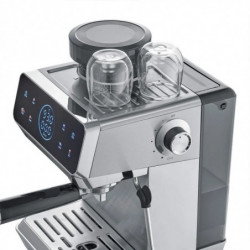 Caso EspressoGourmet&Grind eszpresszógép, 1500 W, 20 bar, 1,8 l, Ulka, előáztatás, hideg kávéfőzés, érintőképernyős vezérlés, őrlő, portafilter, rozsdamentes acél