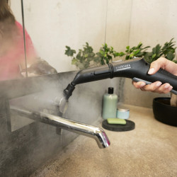Karcher SC 2 EasyFix Steam Cleaner, 1500 W, 1 L, 3.2 bar, 75 m², Heats up in 6.5 minutes, Child Lock, White/Black
