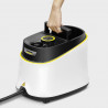 Ατμοκαθαριστής Karcher SC 3 Deluxe, 1900 W, 1 λίτρο, 3,5 bar, 75 m², Θέρμανση σε 30 δευτερόλεπτα, ενδεικτική λυχνία LED, Λευκό/Μαύρο