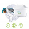 Cana filtrare apa Brita Maxtra PRO, 2,5 l, Indicator LED, Sticla borosilicata, Albastru deschis