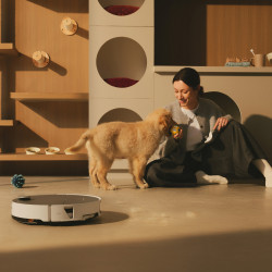Roborock Saros 20 Sonic Complete Robot Vacuum, 65W, 36,000 Pa, 228 ml/2.7 L, AdaptiLift 3.0, RetractSense LiDAR with Reactive AI 3.0, 190-minute runtime, White