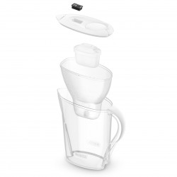 Brita Marella Cool Memo Water Filter Jug, 2.4 L, Memo Electronic Indicator, Maxtra Pro Filter, BPA-Free, White