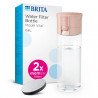 Brita Fill & Go Vital szűrős vizes palack, 600 ml, MicroDisc szűrőkkel, BPA-mentes, rózsaszín