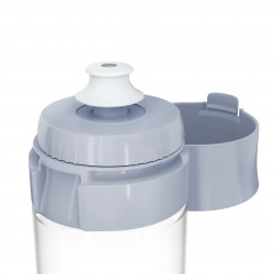 Brita Fill & Go Vital Water Filter Bottle, 600 ml, MicroDisc Filters, BPA-Free, Light Blue