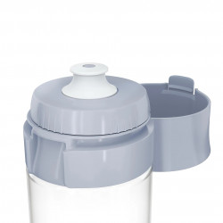 Brita Fill & Go Vital Water Filter Bottle, 600 ml, MicroDisc Filters, BPA-Free, Light Blue