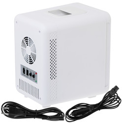 Mini-frigider Adler AD 8084, 42 W, 4 l, Peltier, Racire/ Incalzire, Casa sau automobil, Raft reglabil, Alb