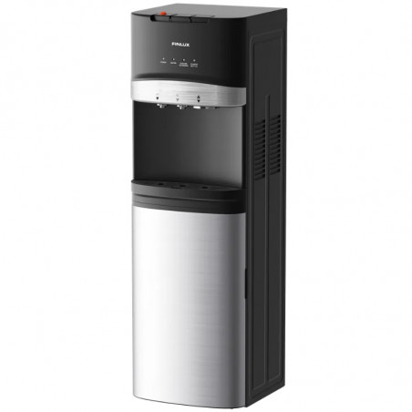 Dozator de apa cu generator de gheata Finlux FWD-2602IM, 520 W, 12–95 °C, Racire 4 l/h, Incalzire 5 l/h, Compresor, Negru/Argintiu
