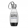 Φιάλη ανθρακούχου νερού Sodastream My Only Bottle, 0,5 λ, χωρίς BPA, συμβατή με τα μοντέλα Spirit, Jet, Fizzi, Genesis, One Touch, Play, Power και Source, μαύρη