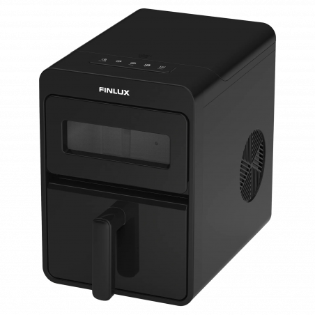 Ледогенератор Finlux FICM-1225B, 0.85 A, 12 кг/24 ч, 1.1 л, 2 размера, Самопочистване, Индикатори, R600a, Черен